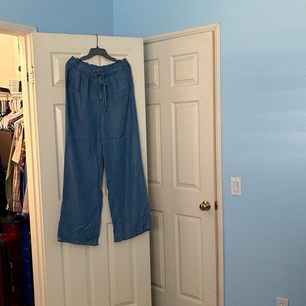 DOMIT Blue Drawstring Pants - Picture 4 of 5